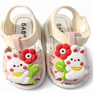 Baby Toddler Bunny Sandals Pink Clog Shoes 18 Months Cute Summer-AC270